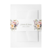 Bandeau De Faire-part Floral Spring Wedding Belly Band (Devant example)