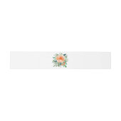 Bandeau De Faire-part Flore de pêche à l'aquarelle (Plat)