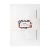 Bandeau De Faire-part Flore foncée (Devant example)