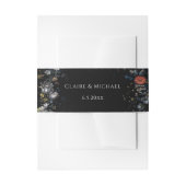 Bandeau De Faire-part Flore noire d'art (Devant example)