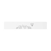 Bandeau De Faire-part Florida Wedding | Stylized Skyline Monogram (Plat)
