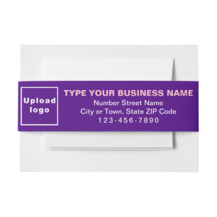 Bandeau De Faire-part Format Paysage d'entreprise violet