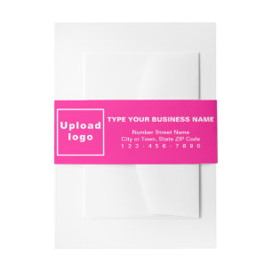 Bandeau De Faire-part Format Portrait rose d'entreprise