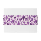 Bandeau De Faire-part Formes géométriques pourpres de bijou (Dos exemple)