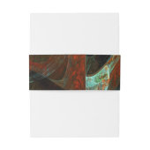 Bandeau De Faire-part Fractionner l'art Abstrait (Dos Example)