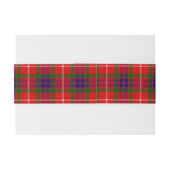 Bandeau De Faire-part Fraser Scottish Tartan Belly Band (Dos exemple)