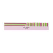 Bandeau De Faire-part Fringe Stripes Lilac Faire-part de mariage Bande d (Plat)