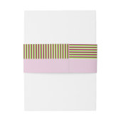 Bandeau De Faire-part Fringe Stripes Lilac Faire-part de mariage Bande d (Dos Example)