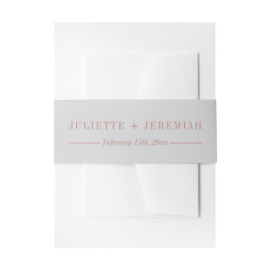 Bandeau De Faire-part Front Couleurs courbes Mariage
