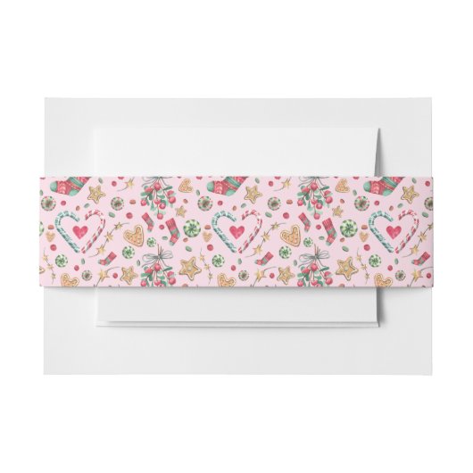 Bandeau De Faire-part Fun Christmas Cookies and Candies       (Devant Example)