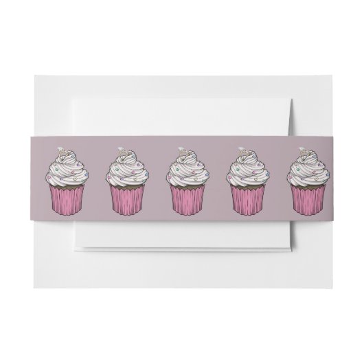 Bandeau De Faire-part Gâteau Cupcake de Proposition Sucrée (Devant Example)