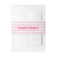 Geek rose Chic Code Binaire Bandes Belly