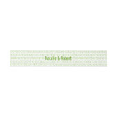 Bandeau De Faire-part Geek Vert Chic Binary Code Bands Belly Bands (Plat)