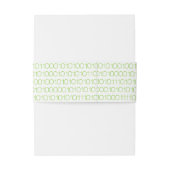 Bandeau De Faire-part Geek Vert Chic Binary Code Bands Belly Bands (Dos Example)