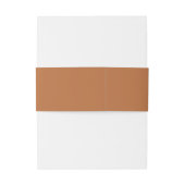 Bandeau De Faire-part Gertrude Burnt Orange Classique Mariage Élégant (Dos Example)
