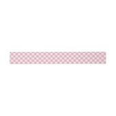 Bandeau De Faire-part Gingham rose blanc (Plat)