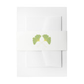 Bandeau De Faire-part Ginkgo Tree Feuilles Printemps vert (Devant example)