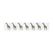 Bandeau De Faire-part Giraffe Siloette Brown et Turquoise (Plat)