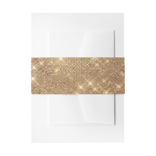 Bandeau De Faire-part Glam Golden Sparktery French Tulle Mariage (Devant example)