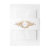 Bandeau De Faire-part gold botanical wreath double monogram wedding (Devant example)