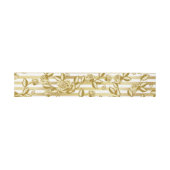 Bandeau De Faire-part Gold Floral Invitation Belly Band (Plat)