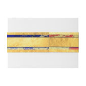 Bandeau De Faire-part Gold Foil rose violet Mariage nommé (Dos exemple)