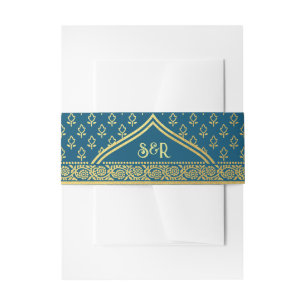 Bandeau De Faire-part Gold Marigold Flower Mundap Arch Monogramme Mariag
