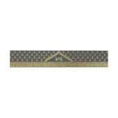 Bandeau De Faire-part Gold Marigold Flower Mundap Arch Monogramme Mariag (Plat)