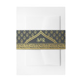 Bandeau De Faire-part Gold Marigold Flower Mundap Arch Monogramme Mariag (Devant example)