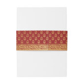 Bandeau De Faire-part Gold Marigold Flower Mundap Arch Monogramme Mariag (Dos Example)