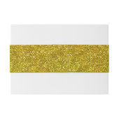 Bandeau De Faire-part Gold Motif Belly Band (Dos exemple)