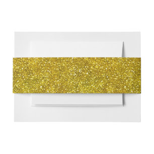 Bandeau De Faire-part Gold Motif Belly Band