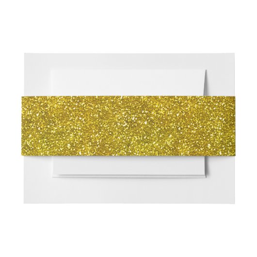 Bandeau De Faire-part Gold Motif Belly Band (Devant Example)