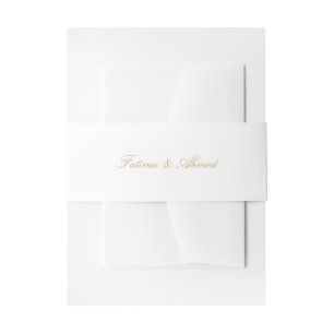 Bandeau De Faire-part Gold Nikah Mariage musulman