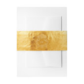 Bandeau De Faire-part Golden Faux Foil Crest Monogram Mariage (Devant example)