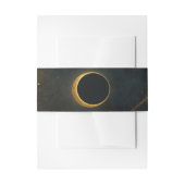 Bandeau De Faire-part Golden Stardust Eclipse Mariage céleste (Devant example)