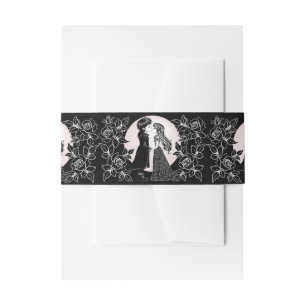 Bandeau De Faire-part Gothique Emo Enfants Kiss Valentine's Day