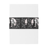 Bandeau De Faire-part Gothique Emo Enfants Kiss Valentine's Day (Dos Example)