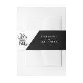 Bandeau De Faire-part Gothique Jusqu'à la mort Faites-nous partie Mariag (Devant example)