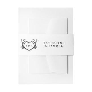 Bandeau De Faire-part Gothique Romantique Squelette main Halloween Maria