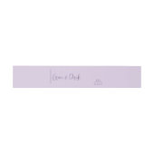 Bandeau De Faire-part Grace Lilac Mariage moderne (Plat)