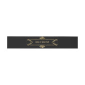 Bandeau De Faire-part Grand Monogramme art déco mariage Invitat (Plat)