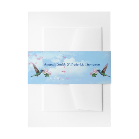 Bandeau De Faire-part Grapevines, chèvres et colibris (Devant example)