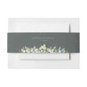 Bandeau De Faire-part Gray Green Snowberry+Eucalyptus Paysage Mariage (Devant Example)