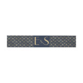 Bandeau De Faire-part Great Gatsby Monogrammed art déco mariage (Plat)