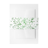 Bandeau De Faire-part Green Confetti Anniversaire Mariage Belly Band (Devant example)