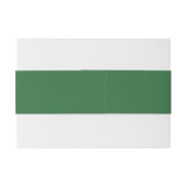 Bandeau De Faire-part Green Retro (Dos exemple)