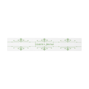 Bandeau De Faire-part Green v2 Fancy Ornamy Belly Bands