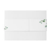 Bandeau De Faire-part Greenery Eucalyptus écriture  (Dos exemple)