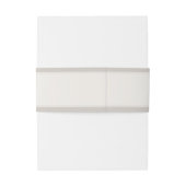 Bandeau De Faire-part Greige Rose Wedding Invitation (Dos Example)